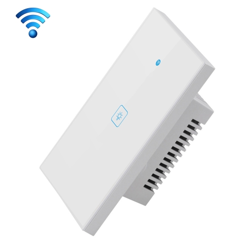 

WS-US-01 EWeLink APP & Touch Control 2A 1 Gang Tempered Glass Panel Smart Wall Switch, AC 90V-250V, US Plug