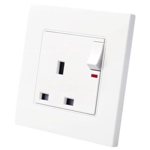 

86 Type PC 13A Three Hole Power Socket with Light Switch, UK Plug