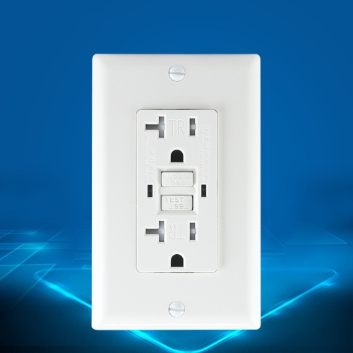 

PC Double-connection Power Socket Switch, US Plug, Square White UL 15A Double Plug