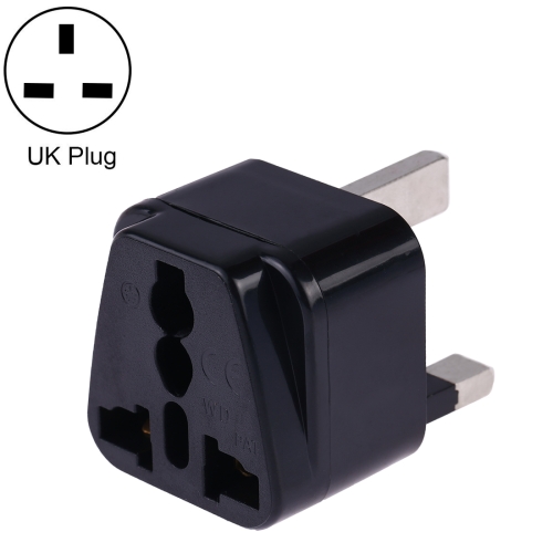 

Portable Universal Socket to UK Plug Power Adapter Travel Charger (Black)