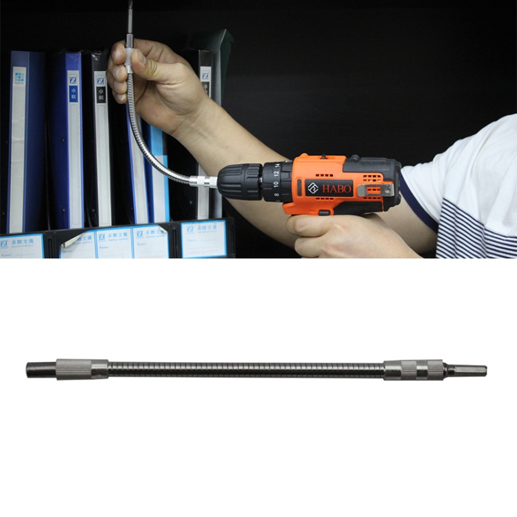 

Metal Rechargeable Drill Electric Screwdriver Dedicated Flexible Shafting Torque Drill Rods, Length: 30cm