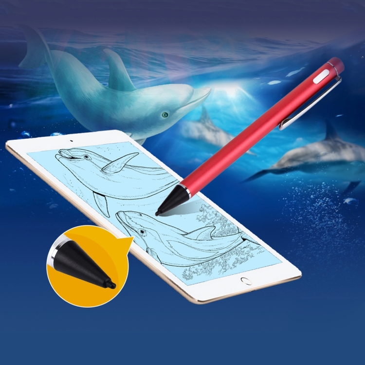 

Universal Rechargeable Capacitive Touch Screen Stylus Pen, For iPhone, iPad, Samsung, and Other Capacitive Touch Screen Smartphones or Tablet PC(Red)