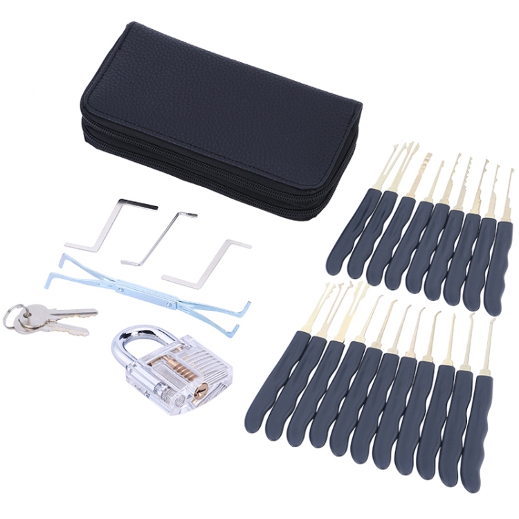 

24 in 1 Acrylic Transparent Practice Locks Visible Combinated Lock Locksmith Traning Tools, Random Color Delivery