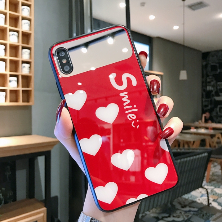 

Glass Protective Case For iPhone 8 Plus & 7 Plus(Red)