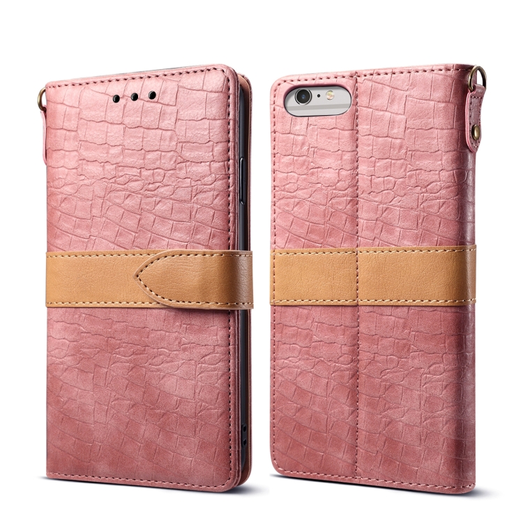 

Leather Protective Case For iPhone 6 Plus & 6s Plus(Pink)