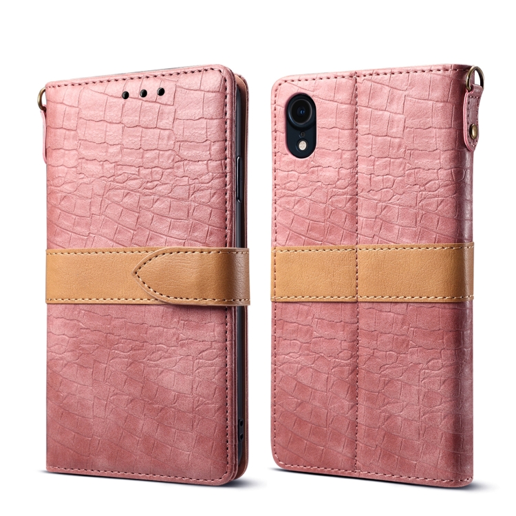 

Leather Protective Case For iPhone XR(Pink)