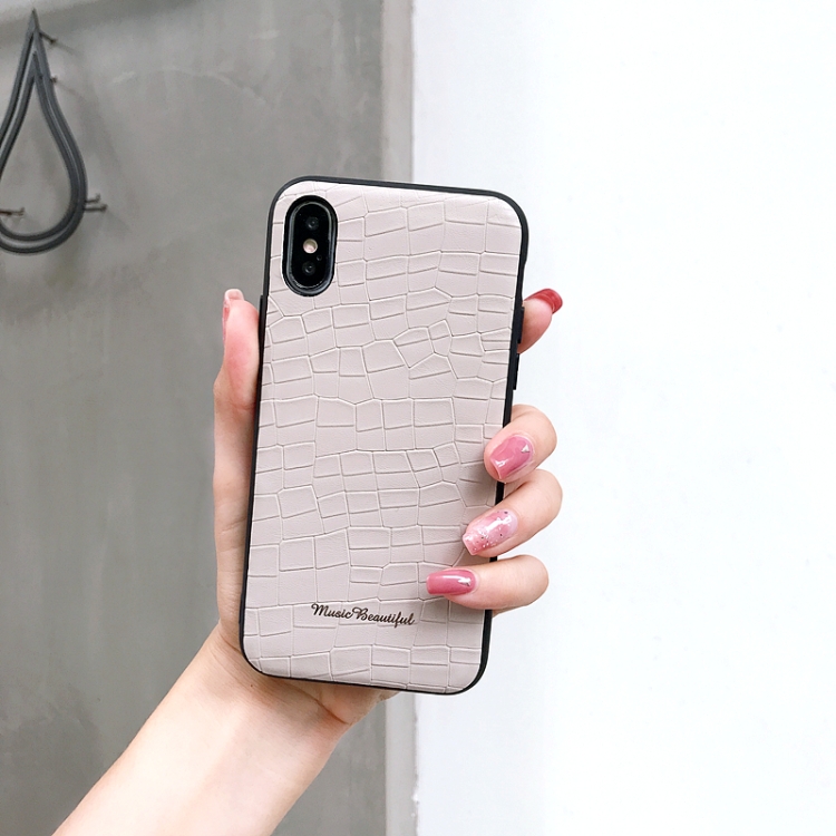 

Leather Protective Case For iPhone XS Max(White)