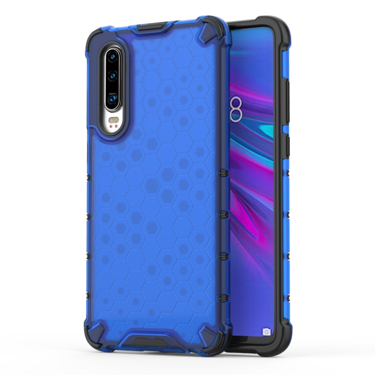 

Shockproof Honeycomb PC + TPU Protective Case For Huawei P30 Lite(Blue)
