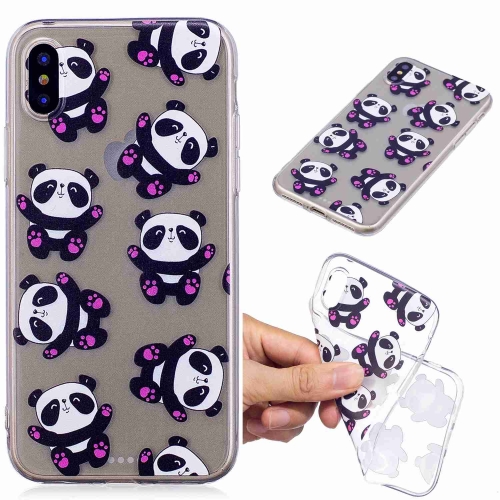 

Painted TPU Protective Case For iPhone X & XS(Hug Bear Pattern)
