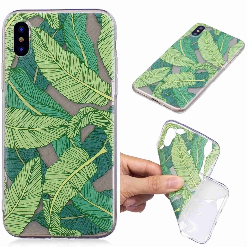 

Painted TPU Protective Case For Huawei P30(Banana Leaf Pattern)