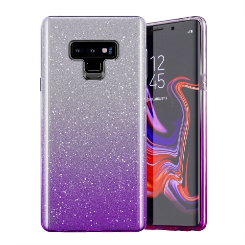 

Gradual Shining Flash Sequins Glitter TPU+PC Protective Case For iPhone X & XS(Gradual Purple)