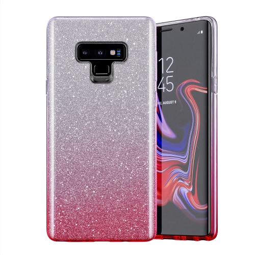 

Gradual Shining Flash Sequins Glitter TPU+PC Protective Case For Galaxy S9(Gradual Pink)