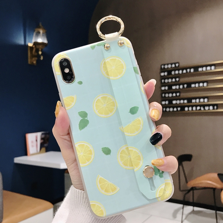 

Lemon Pattern Wrist Strap TPU Case For iPhone 6 & 6s(Lemon Pattern model A)