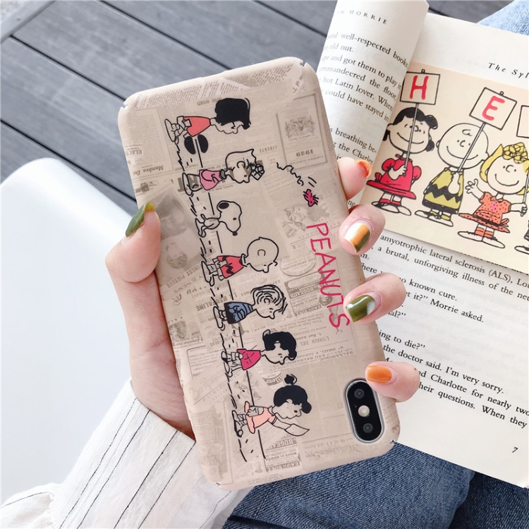 

Cartoon Pattern Plastic Protective PC Case For iPhone XR(Cartoon Pattern model D)