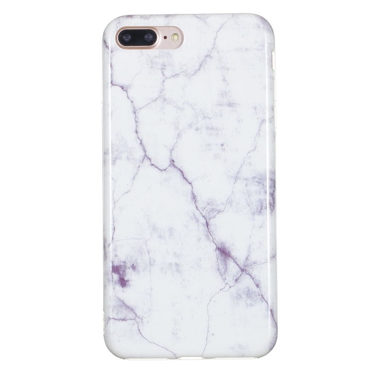 

TPU Protective Case For iPhone 8 Plus & 7 Plus(White Marble)