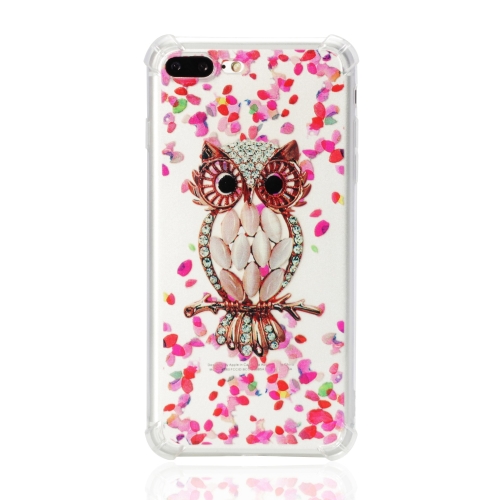 

TPU Protective Case For iPhone 8 Plus & 7 Plus(Pink Owl)