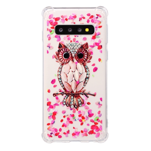 

TPU Protective Case For Galaxy S10(Pink Owl)