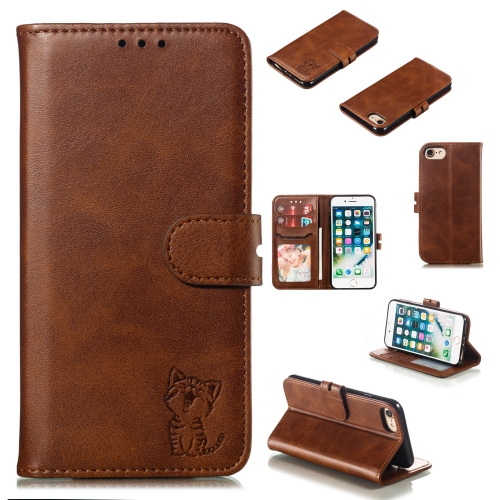 

Leather Protective Case For iPhone SE 2020 & 8 & 7(Brown)