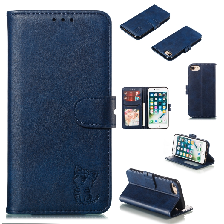 

Leather Protective Case For iPhone 6 & 6s(Blue)