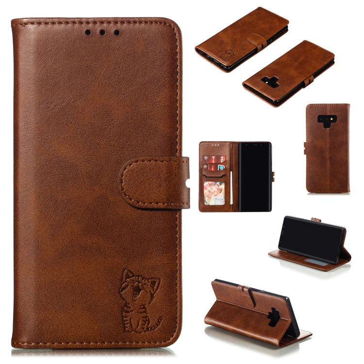 

Leather Protective Case For Galaxy Note9(Brown)