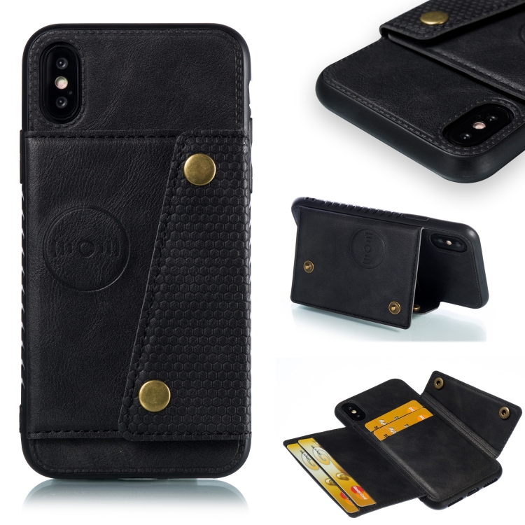 

Leather Protective Case For iPhone X & XS(Black)