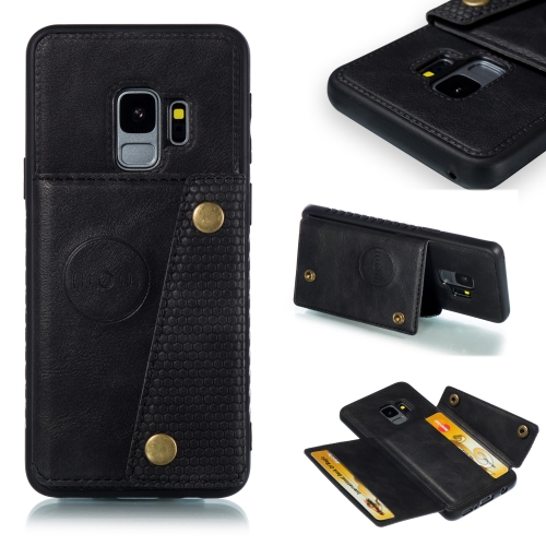 

Leather Protective Case For Galaxy S9(Black)