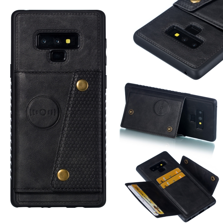 

Leather Protective Case For Galaxy Note9(Black)