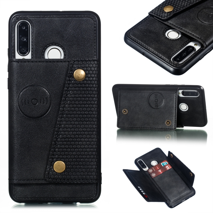 

Leather Protective Case For Huawei P30 Lite(Black)