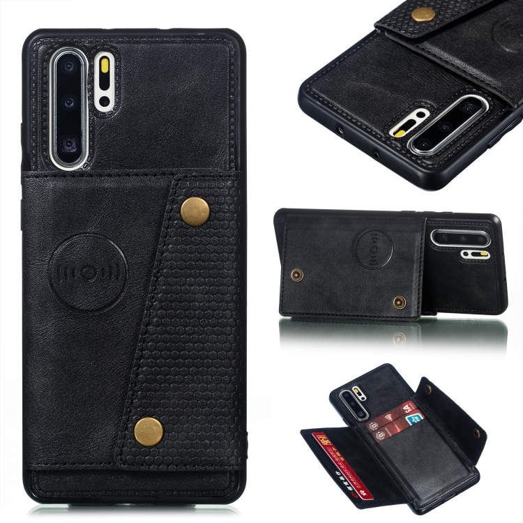 

Leather Protective Case For Huawei P30 Pro(Black)
