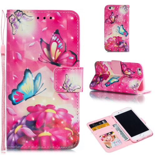 

Leather Protective Case For iPhone 6 & 6s(Two Butterflies)