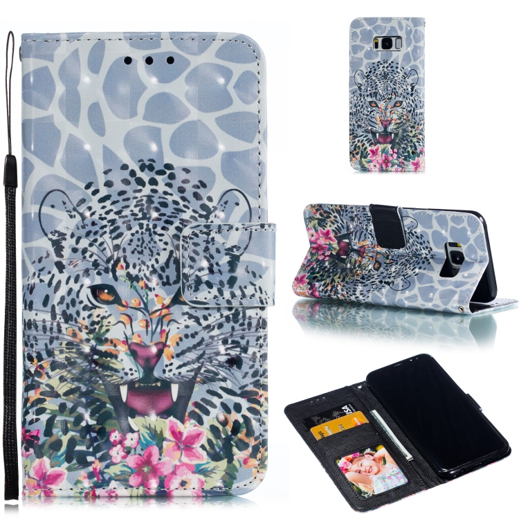 

Leather Protective Case For Galaxy S8 Plus(Leopard)