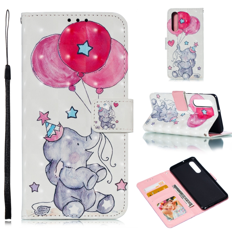 

Leather Protective Case For Huawei P30(Elephant balloons)