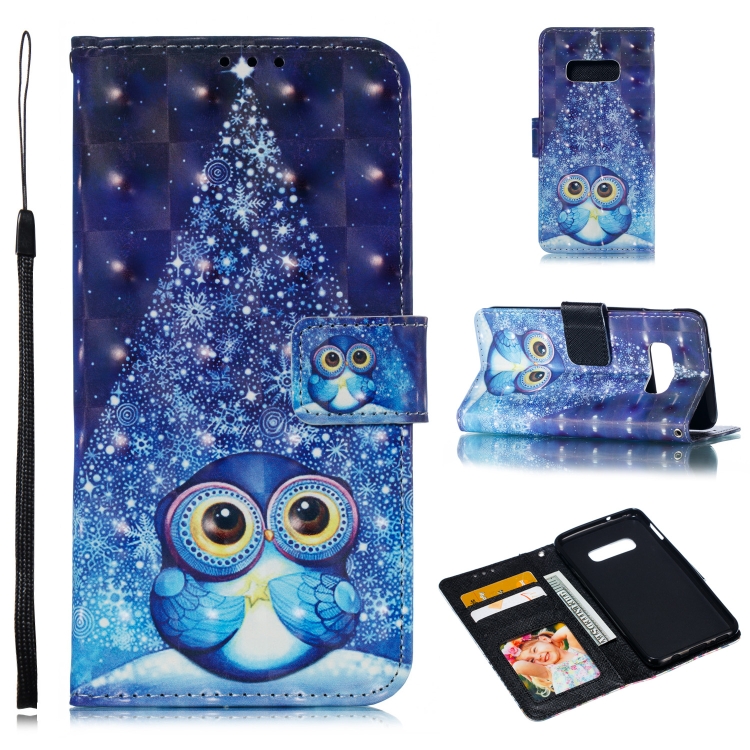 

Leather Protective Case For Galaxy S10e(Stage Owl)
