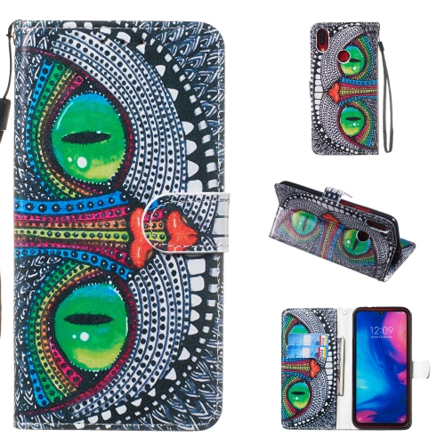 

Leather Protective Case For Redmi Note 7(Green Eyes)