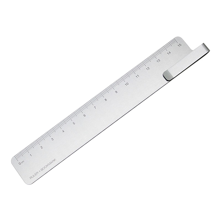 

Original Xiaomi Youpin KACOGREEN RUMA 15cm Multi-function Metal Bookmark Ruler(Silver)