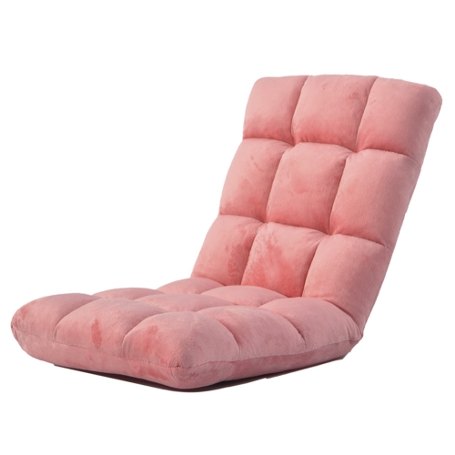 

[JPN Warehouse] Lazy Sofa Chairs Tatami Compact Floor Chairs Flannel Seat, Size: 99 x 42 x 55cm (Pink)