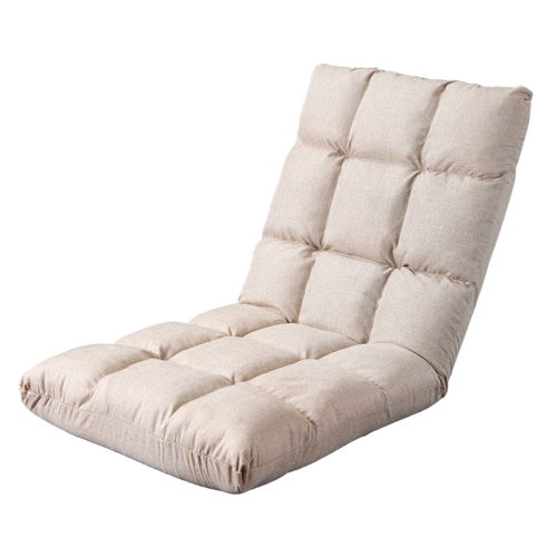 

[JPN Warehouse] Lazy Sofa Chairs Tatami Compact Floor Chairs Fabric Seat, Size: 100 x 43 x 51cm(Beige)