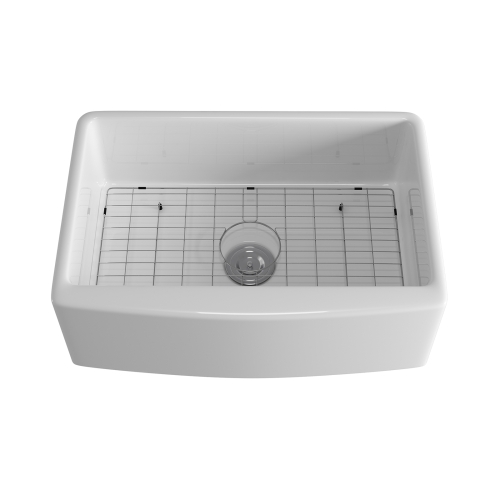 

[US Warehouse] Rectangular Ceramic Kitchen Vessel Sink Farmhouse Bathroom Sink, Size: 75.6 x 52.7 x 25.4cm