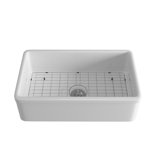 

[US Warehouse] Rectangular Ceramic Kitchen Vessel Sink Farmhouse Bathroom Sink, Size: 82.6 x 50.2 x 25.4cm