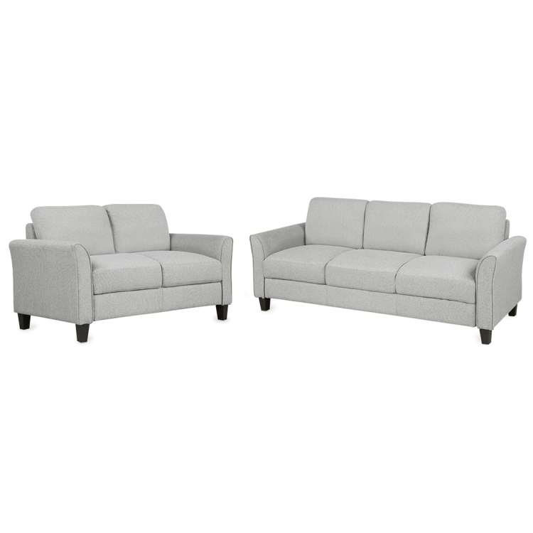 

[US Warehouse] Double+Three-seat Sofa, Size: 72.4x29x33 inch; 53.7x29x33 inch