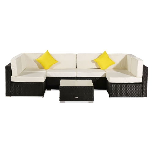 

[US Warehouse] 7 in 1 Outdoor Rattan Pedal Sofa Combination