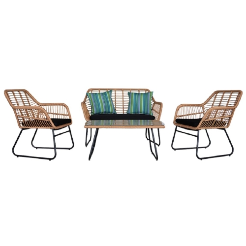 

[UK Warehouse] 4 in 1 Baby Chair Woven Rattan Table And Chair