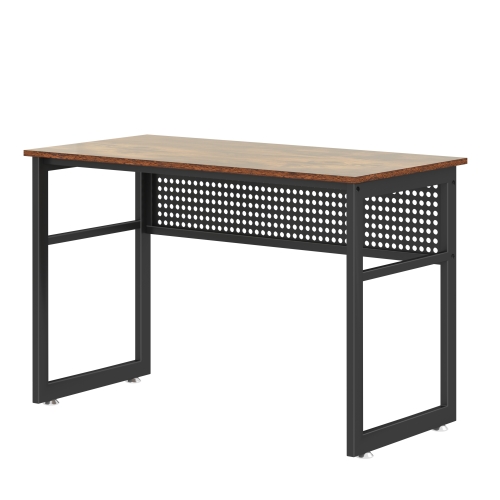 

[US Warehouse] Home Office Wooden Metal Framed Desk, Size: 120x75x60cm