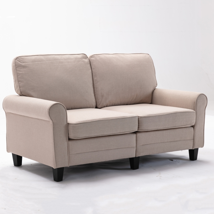 

[US Warehouse] 61 inch Modern Soft Loveseat Sofa(Beige)