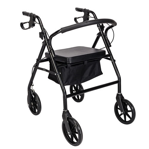 

[US Warehouse] Steel Nylon Walker with Wheels (Black)