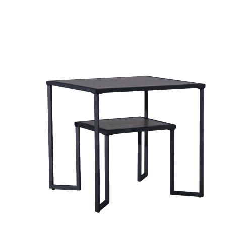 

[US Warehouse] Office Sofa Tea Table Coffee Table , Size: 66x61x61cm(Black Brown)