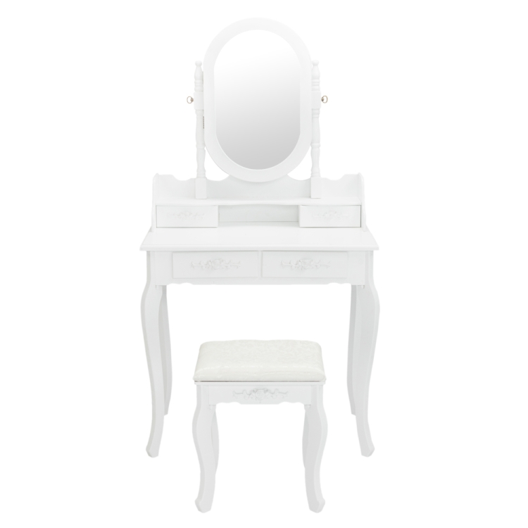 

[US Warehouse] Single Mirror Jewelry Cabinet Dresser, Size: 75 x 40 x (70-140)cm