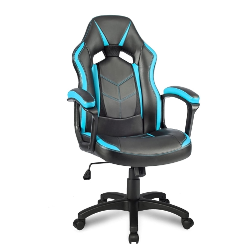

[EU Warehouse] Ergonomic Racing Sports Seat Chairs Office Swivel Chairs (Blue)
