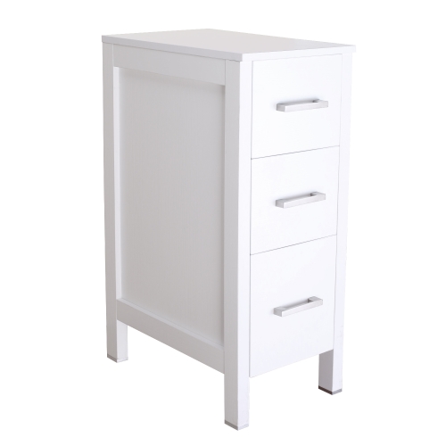 

[US Warehouse] Bathroom Vanity with Three Drawers, Size: 30.5 x 51 x 76cm(White)