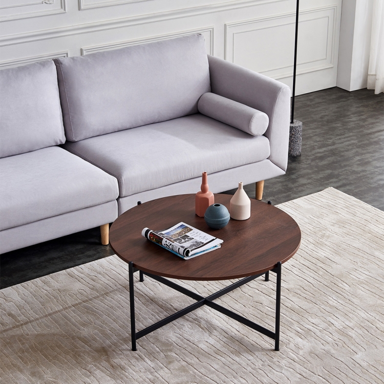 

[EU Warehouse] Simple Fashion Round Coffee Table, Size: 90x90x45cm